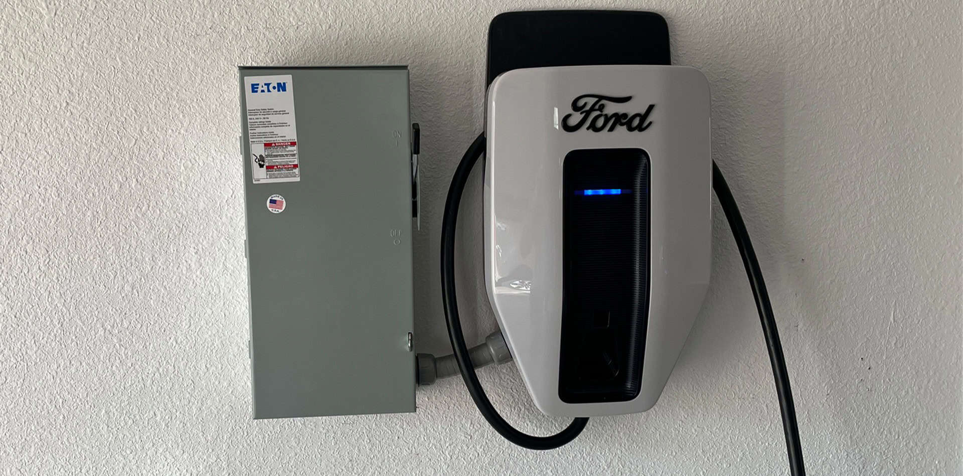 Ford Ev Charger Installation Garage Eaton Disconnect