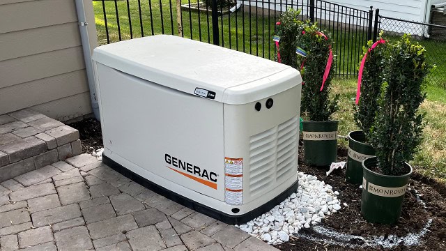 Generac Generator Installation Patio Landscape Ready Backup Power