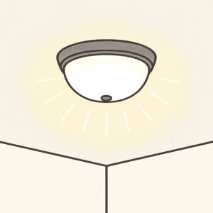 Light fixture turning on