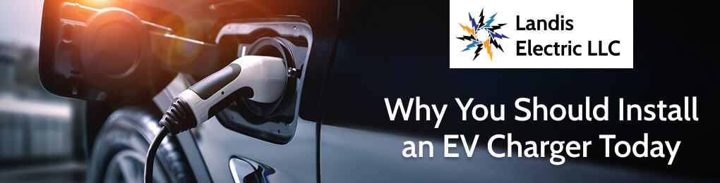 car plugged into home EV charging station